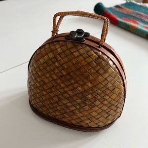 Prettiest Vintage Wooden Purse
